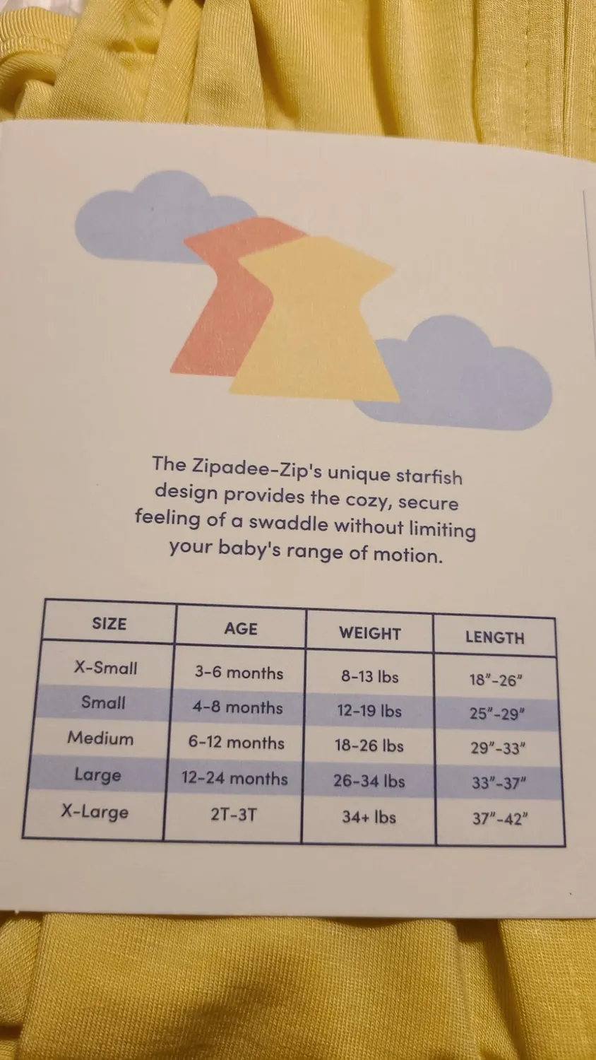 Sleeping Baby Zipadee-Zip svøb XS bambus peach fuzz 0,2 TOG