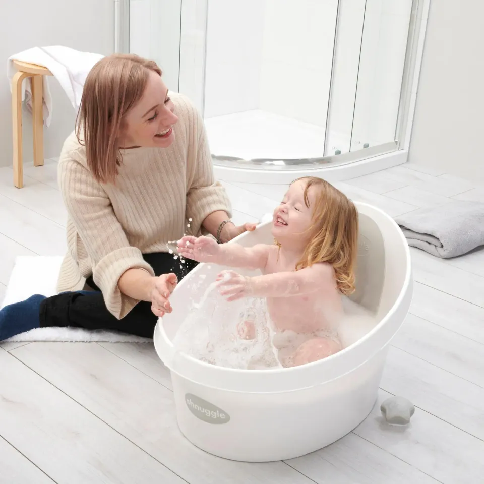 Shnuggle Toddler Bath badekar taupe 9 mdr