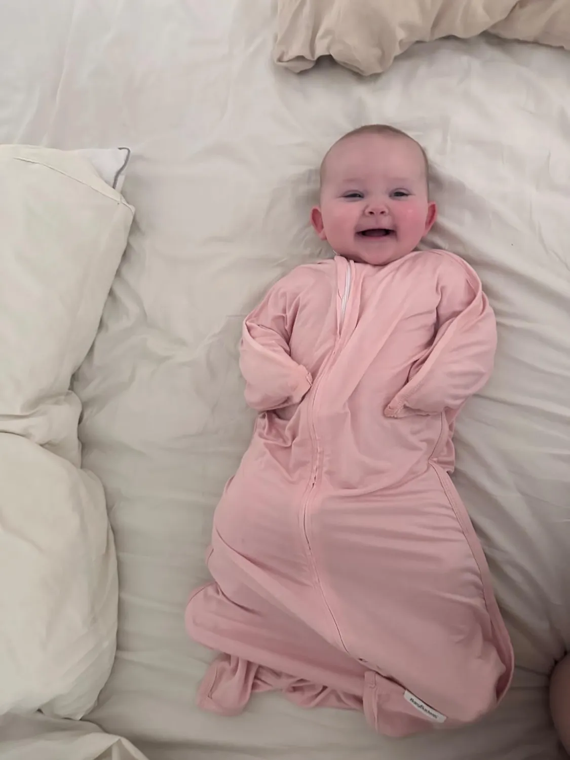 Sleeping Baby Zipadee-Zip svøb XS bambus peach fuzz 0,2 TOG