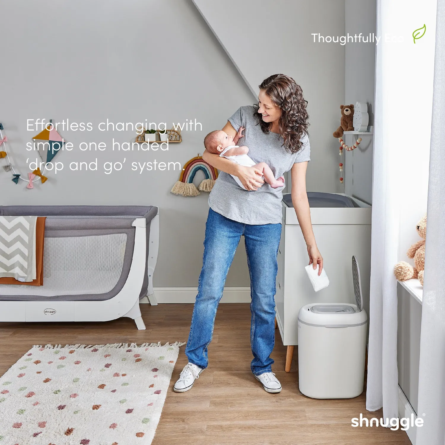 Shnuggle Eco-Touch blespand taupe uden kassette