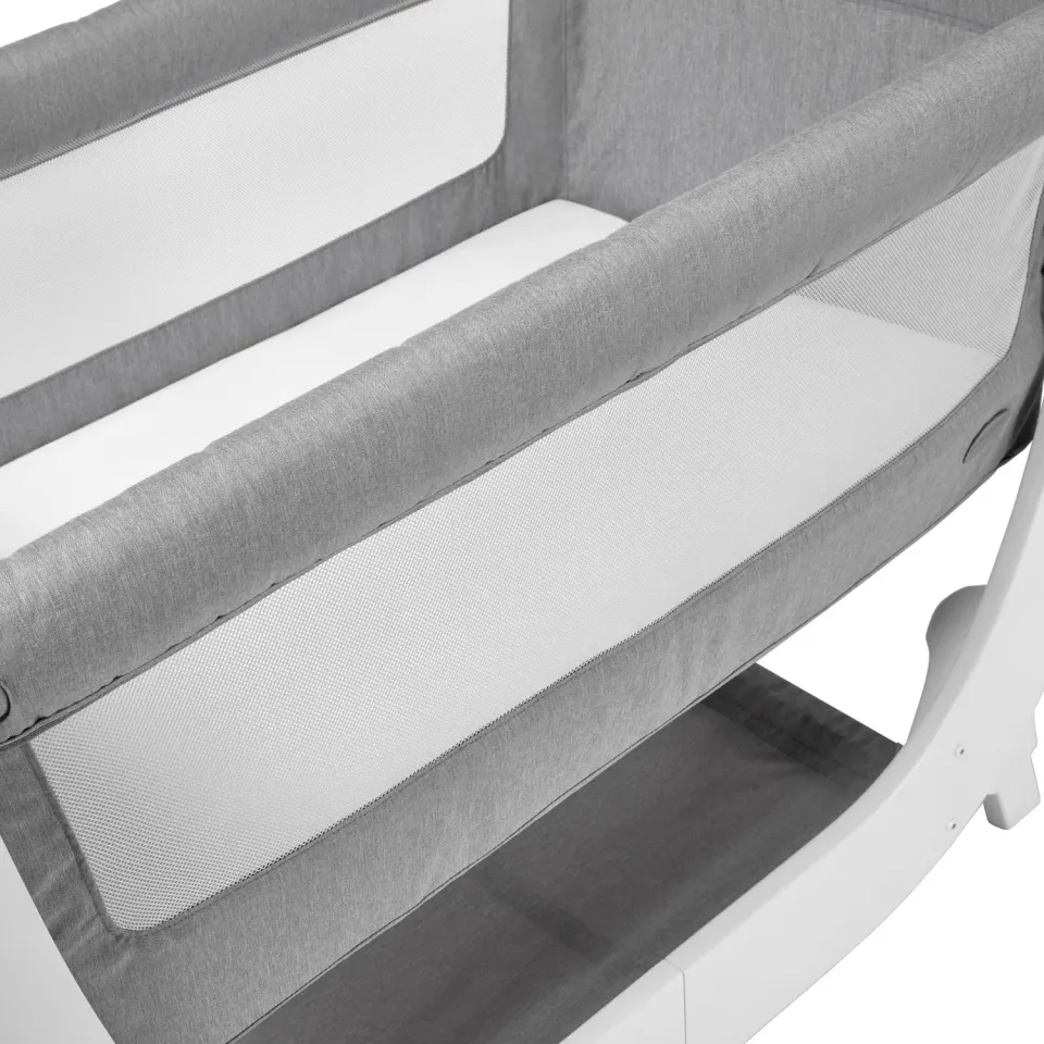 Shnuggle Air betræk til bedside crib dove grey