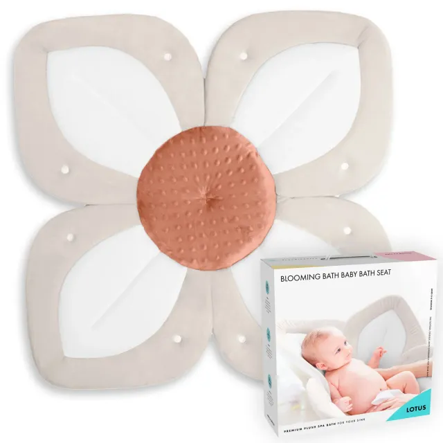 Blooming Bath Lotus badesæde pink-hvid-grå blød vask