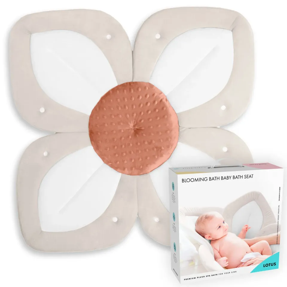Blooming Bath Lotus badesæde pink-hvid-grå blød vask