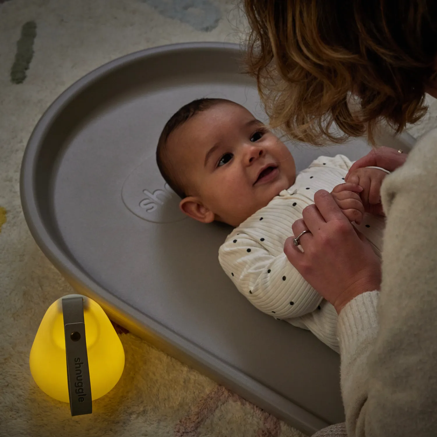 Shnuggle Moonlight Plus natlampe bærbar