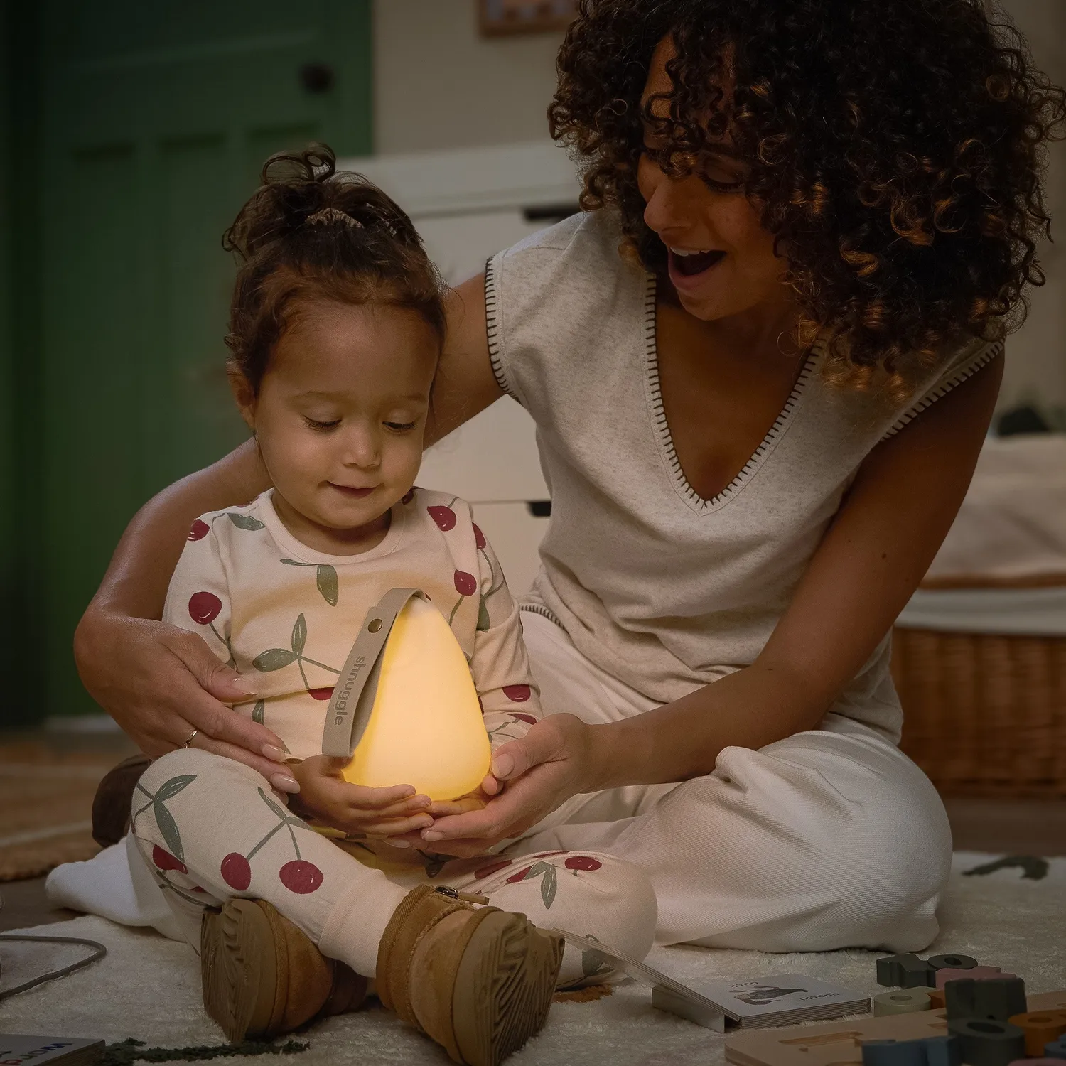 Shnuggle Moonlight Plus natlampe bærbar