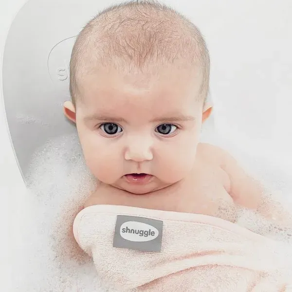 Shnuggle Baby vaskeklude hvid 3-pak bambus blød