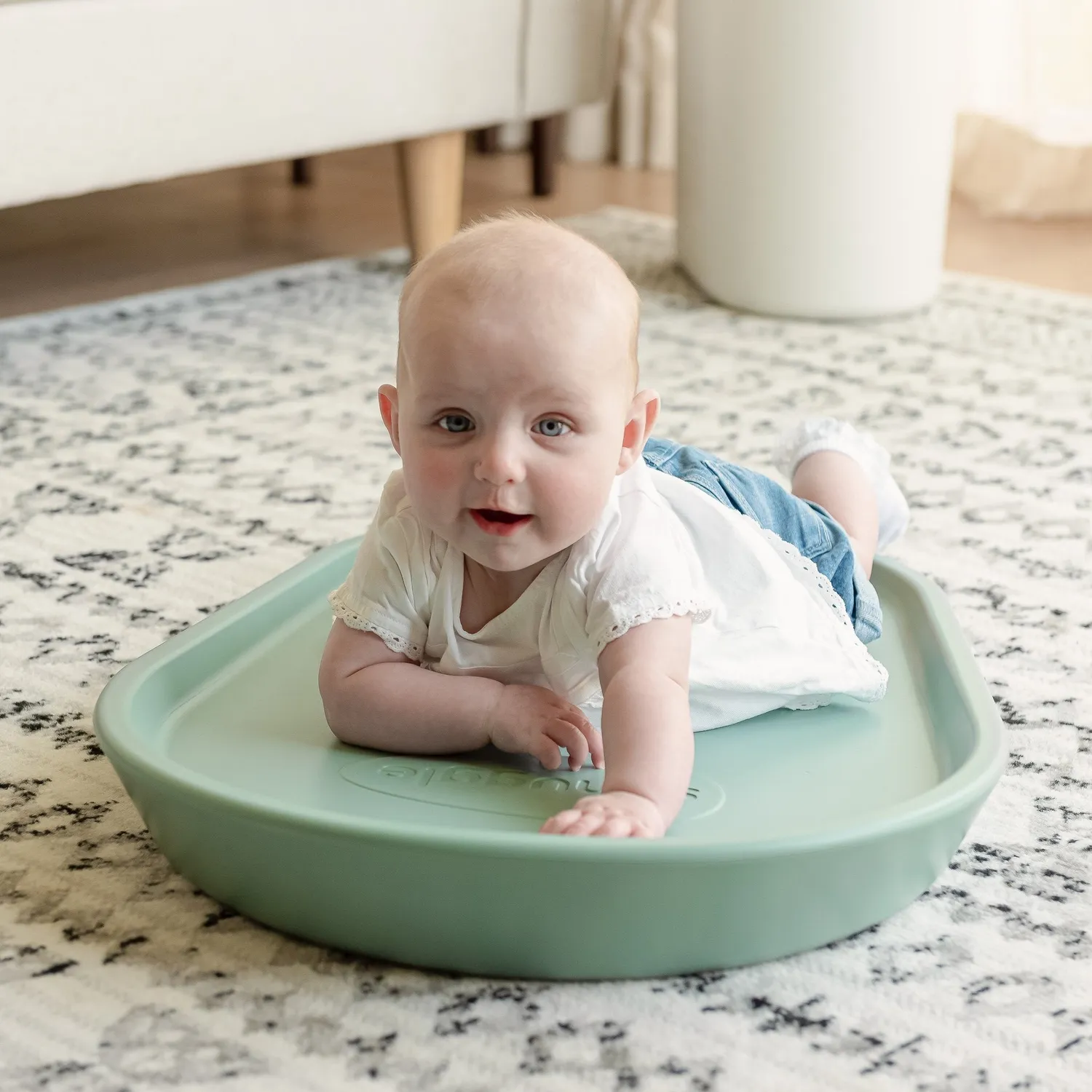 Shnuggle Eucalyptus babybad og puslemåtte sæt