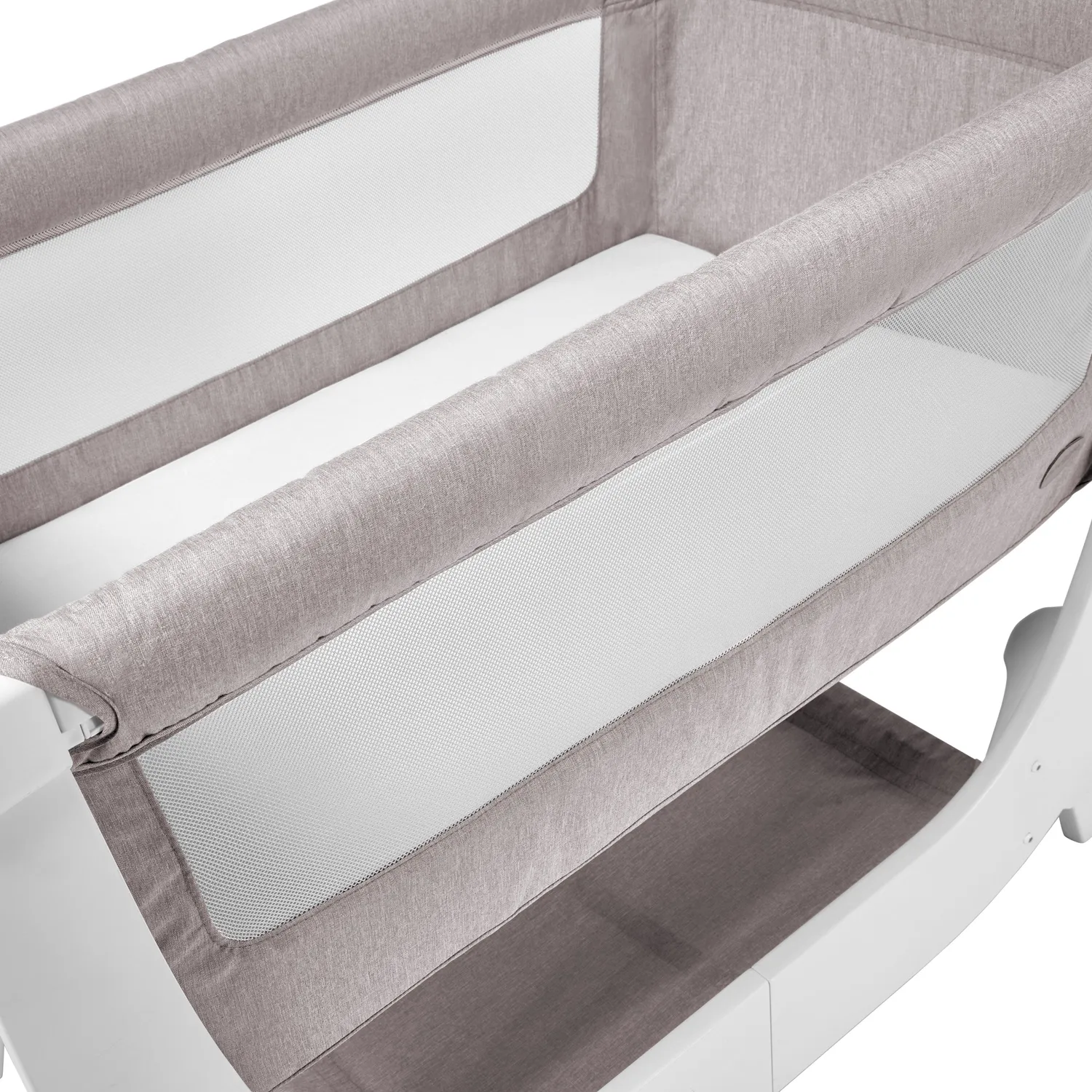 Shnuggle Air betræk til bedside crib dove grey