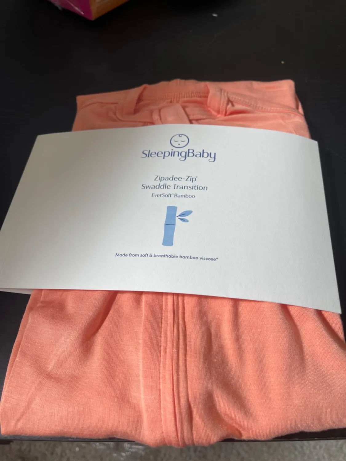Sleeping Baby Zipadee-Zip svøb XS bambus peach fuzz 0,2 TOG
