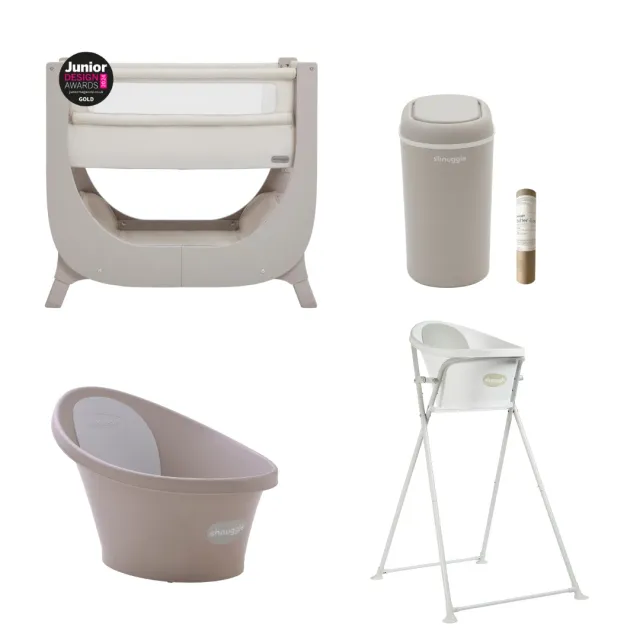Shnuggle Best Sellers Bundle babysæt krybbe bad