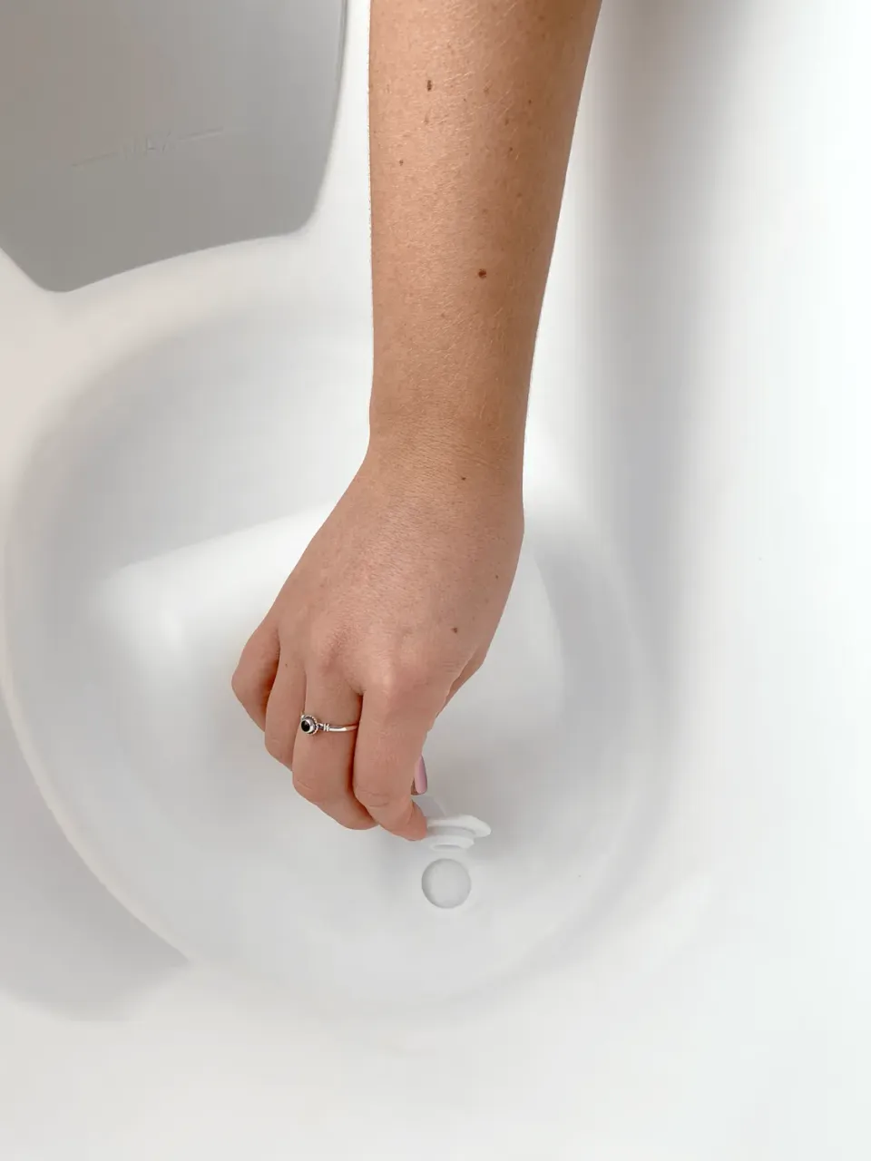 Shnuggle prop til babybadekar reservedel hvid