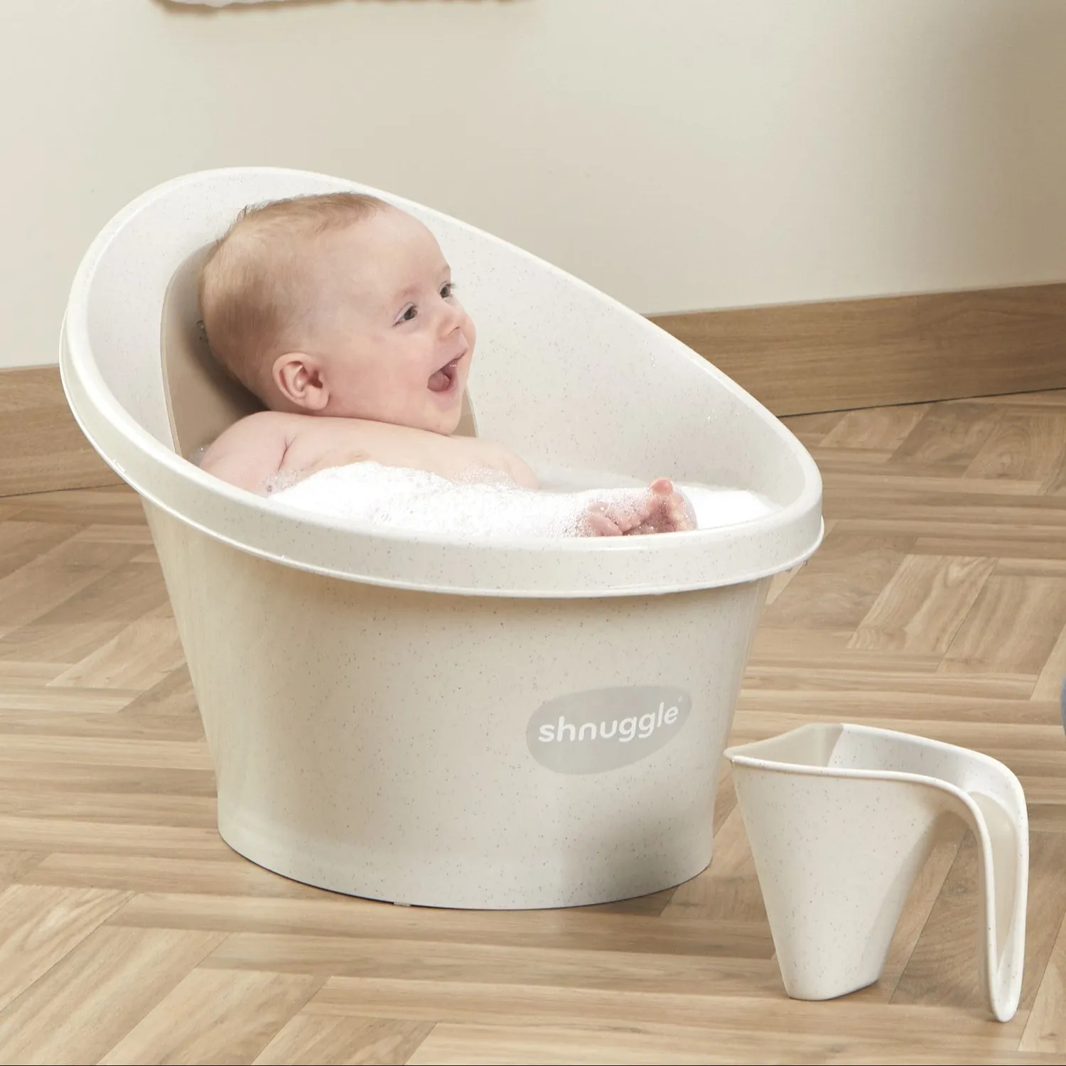 Shnuggle Eco Baby Bath badekar cookies cream genbrug