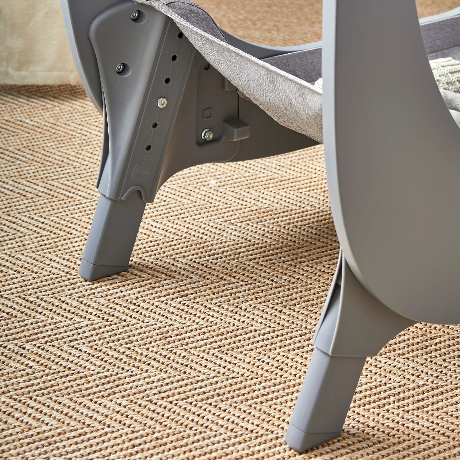 Shnuggle Air Lite bedside crib taupe mesh 6 højder