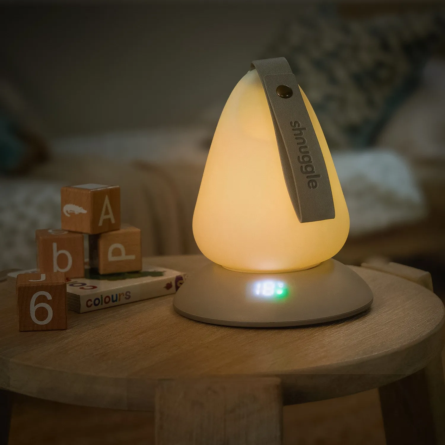 Shnuggle Moonlight Plus natlampe bærbar