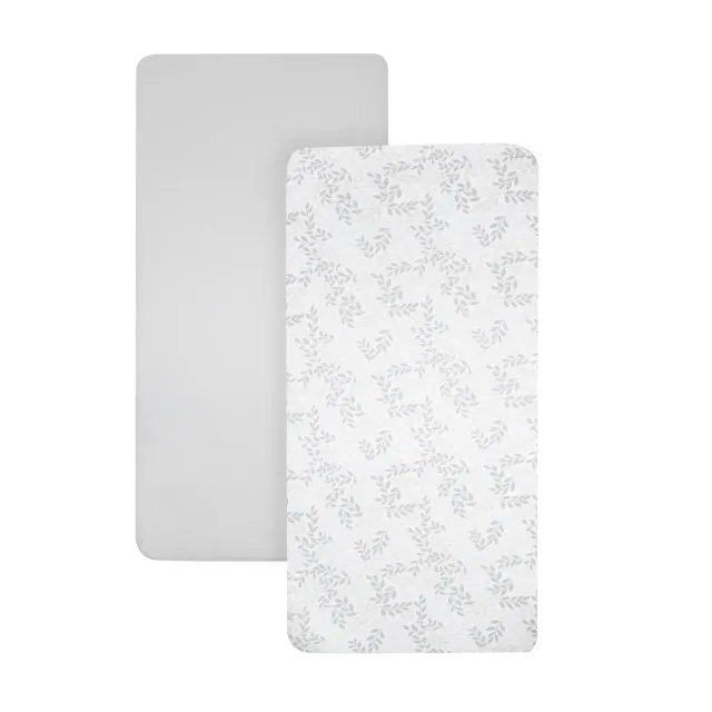 Shnuggle Air Lite Leaf lagen 2-pak grå bomuld