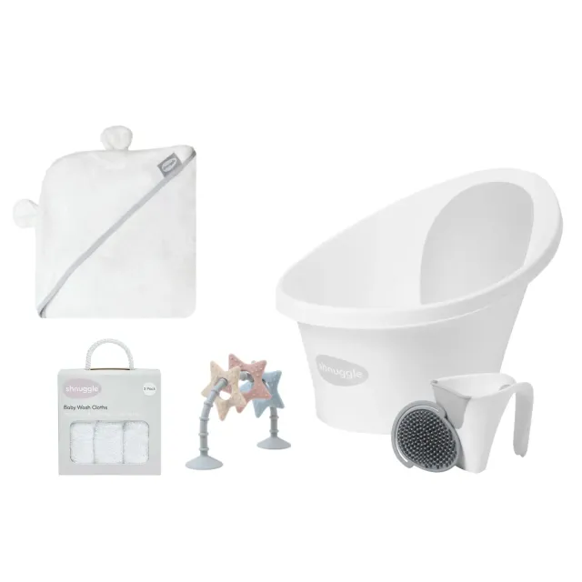 Shnuggle Baby Bath badekar sæt med støtte nyfødt