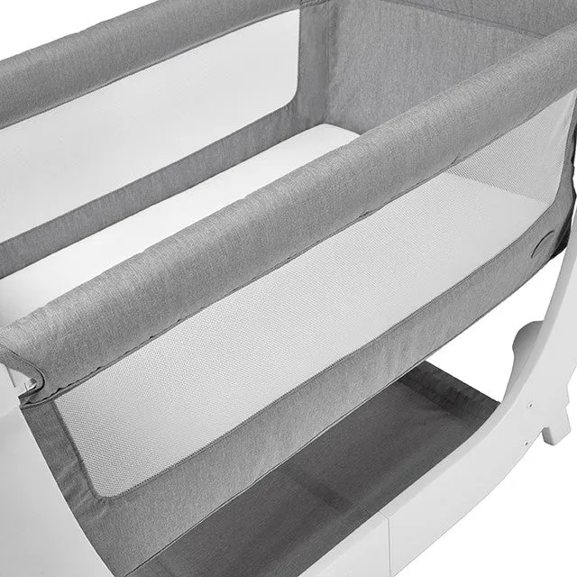 Shnuggle Air betræk til bedside crib dove grey
