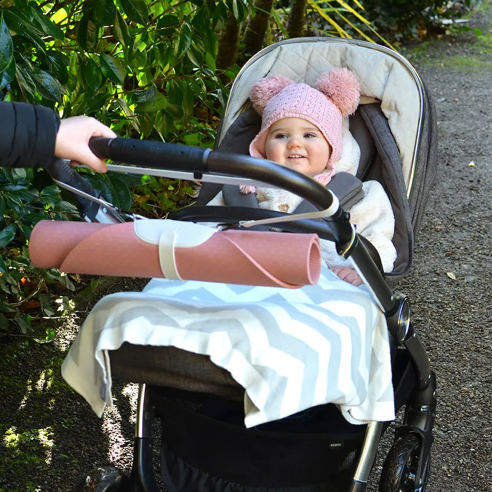 Shnuggle puslemåtte transportabel vandtæt grå