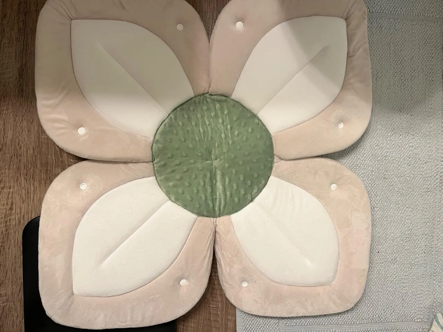 Blooming Bath Lotus badesæde pink-hvid-grå blød vask