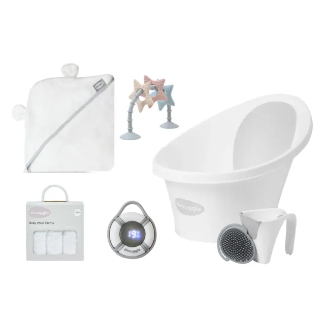 Shnuggle Newborn Bath Time Essentials badekar sæt