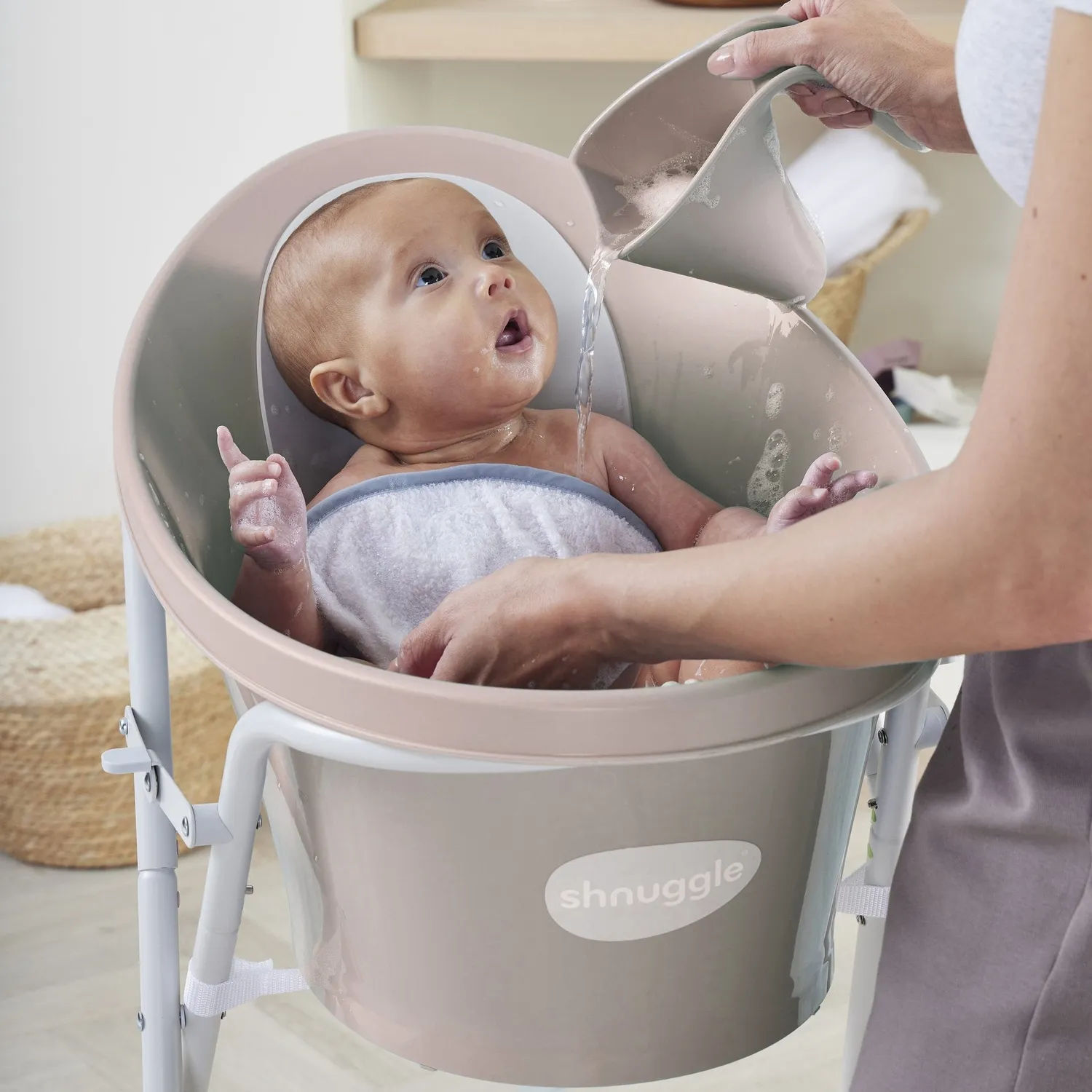 Shnuggle Baby Bath Time Bundle badesæt nyfødt
