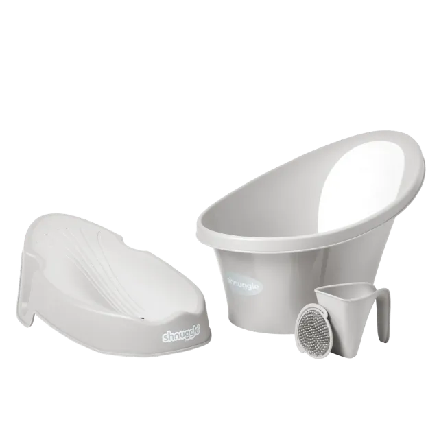 Shnuggle Bath Bundle badesæt taupe til nyfødte