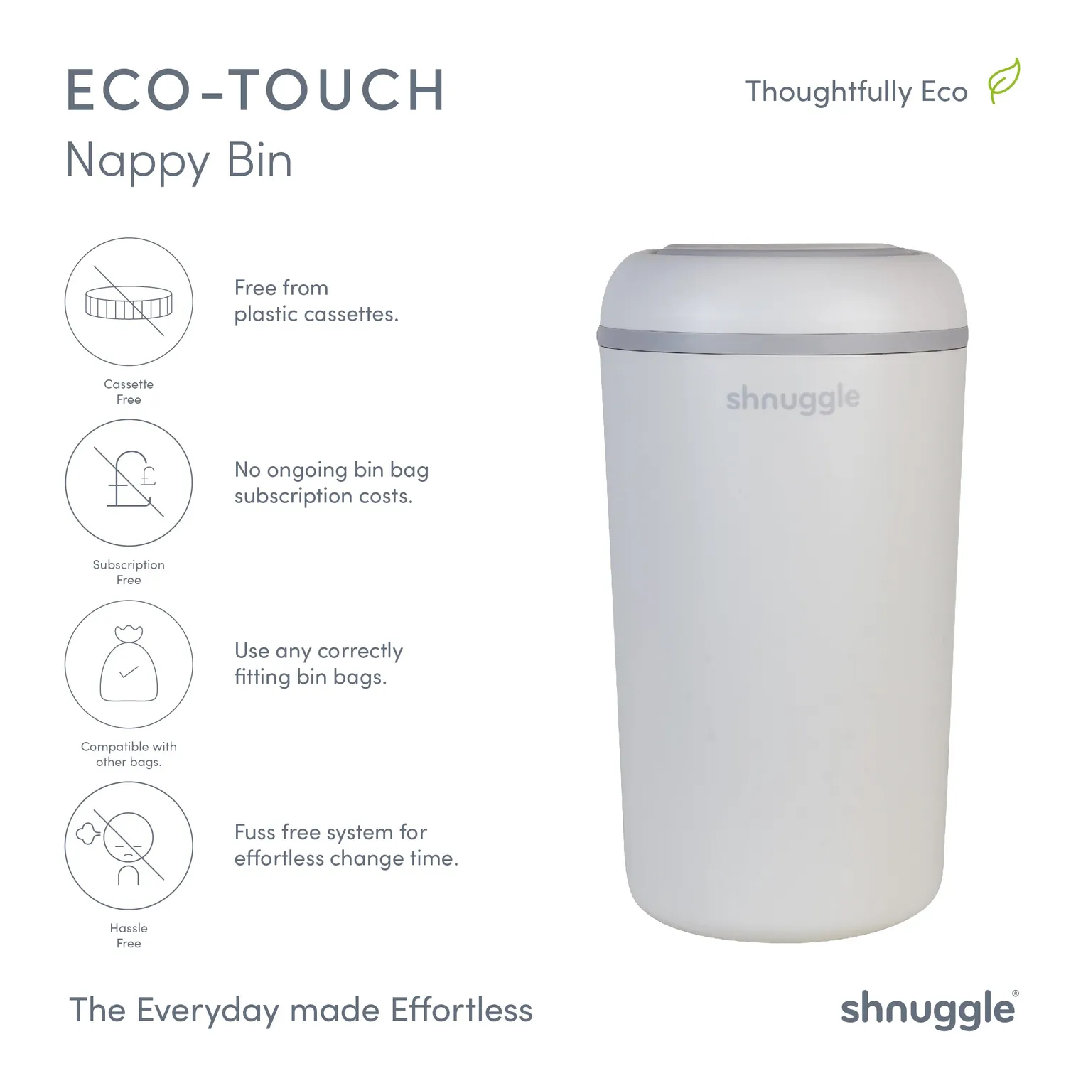 Shnuggle Eco-Touch blespand taupe uden kassette